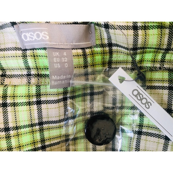 ASOS plaid skirt in yellow and green - Picture 6 of 6